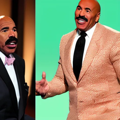 Image similar to steve harvey the rock Johnson