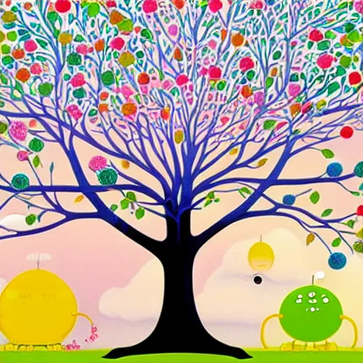 Image similar to tree of life by Chiho Aoshima