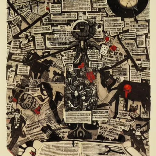 Prompt: collective unconscious of humanity by ravi zupa