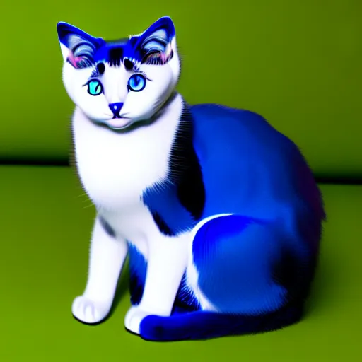 Image similar to a sapphire cat