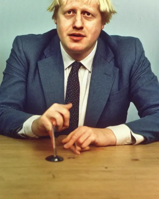 Image similar to a 1 9 7 0 s portrait of boris johnson