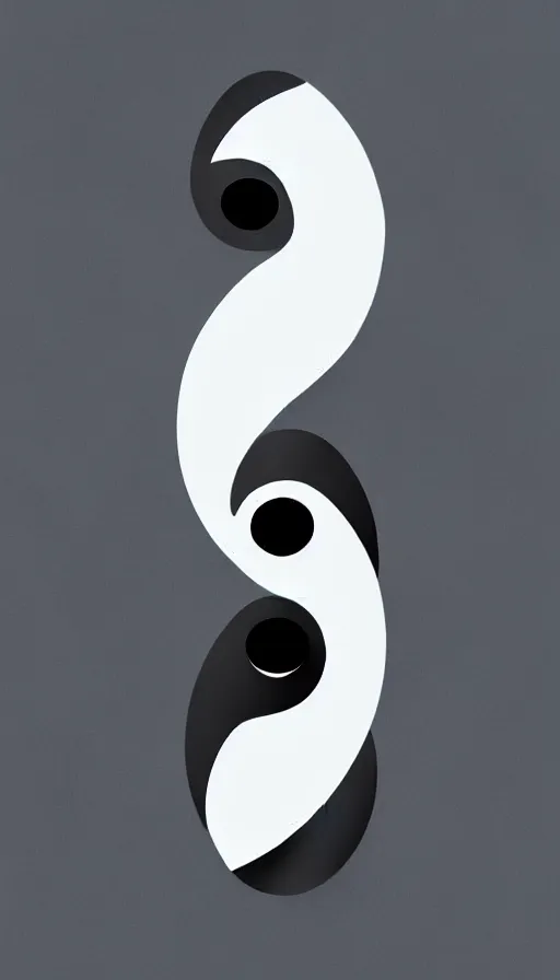 Image similar to Abstract representation of ying Yang concept, by Khara Inc