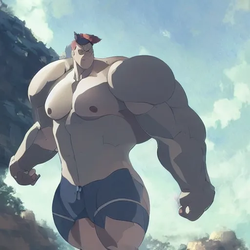 Image similar to a strong rhino at the gym, illustration concept art anime key visual trending pixiv fanbox by wlop and greg rutkowski and makoto shinkai and studio ghibli and kyoto animation symmetrical facial features