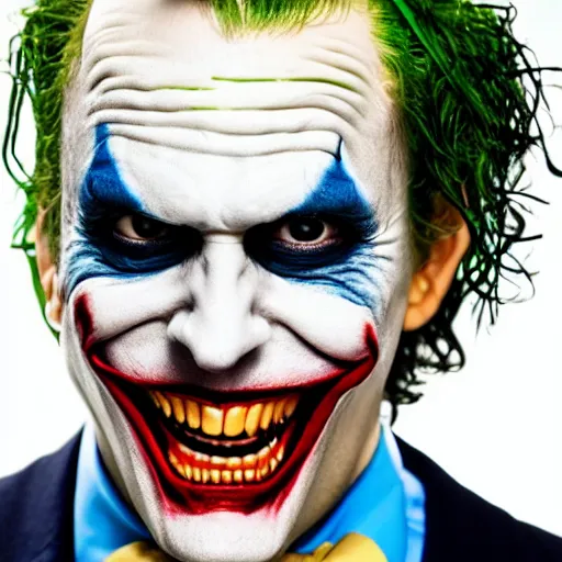 Prompt: The Joker posing from LinkedIn profile picture, professional headshot