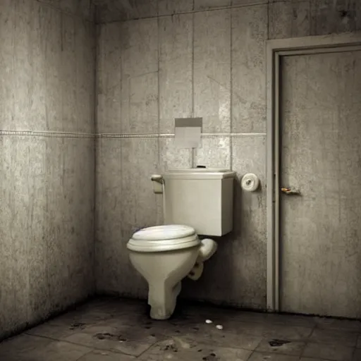 Image similar to hyperrealistic mixed media high resolution painting of a Toilet, stunning 3d render inspired art by István Sándorfi and Greg Rutkowski and Unreal Engine, perfect symmetry, dim volumetric lighting, 8k octane beautifully detailed render, post-processing, extremely hyper-detailed, intricate, epic composition, highly detailed attributes, highly detailed atmosphere, cinematic lighting, masterpiece, trending on artstation, very very detailed, masterpiece, stunning, flawless structure, lifelike texture, perfection,