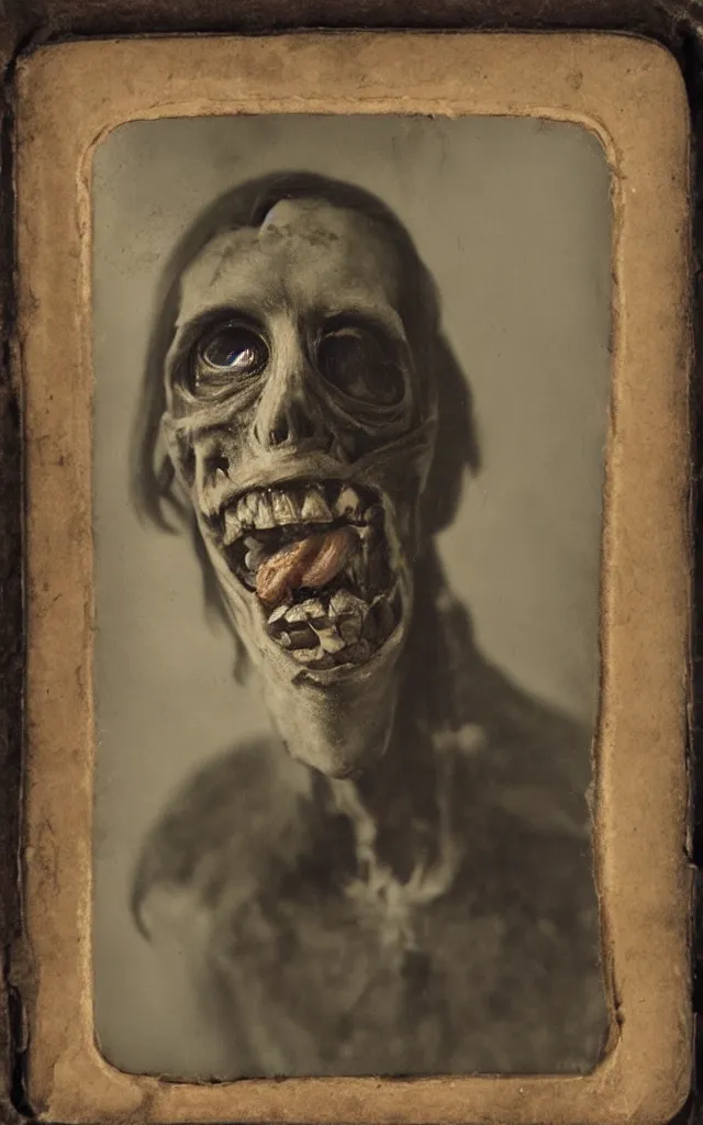 Prompt: portrait of a undead person with a beak, daguerreotype, studio lighting, hyperrealistic, ultra detailed
