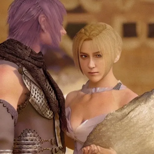 Prompt: Tellah calls Edward a \'Spoony Bard\' in Final Fantasy IV, Live Action Screen Capture