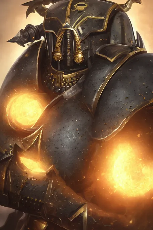 Image similar to armor portrait heros warhammer 4 0 k horus heresy fanart - the primarchs emperor by johannes helgeson animated with vfx concept artist & illustrator global illumination ray tracing hdr fanart arstation zbrush central hardmesh 8 k octane renderer comics stylized