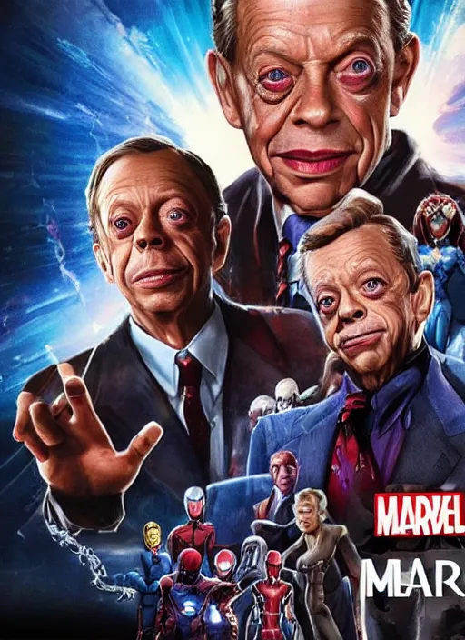 Image similar to don knotts in the marvel cinematic universe, movie poster, official marvel media, highly detailed