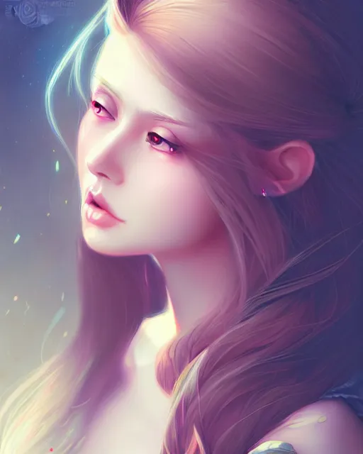 Image similar to soft pretty female with long hair, wearing gorgeous clothing, digital character illustration, artstation trending female illustration, intricate, sharp focus, hyper detailed, digital painting, matte, character art byngan pham, masterpiece