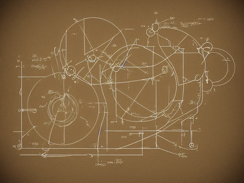 Prompt: simple!!!!!!!!!!!!! schematic of the tool that saved humanity, centered in a frame