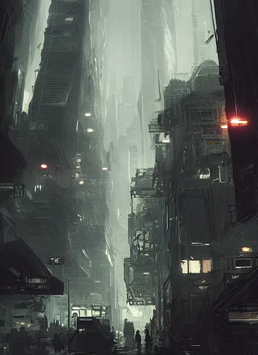 Image similar to Officer Deckard , Dynamic lighting, cinematic, establishing shot, extremely high detail, photo realistic, cinematic lighting, pen and ink, intricate line drawings, post processed, concept art, artstation, matte painting, style by Raphael Lacoste, Eddie Mendoza, Q Hayashida