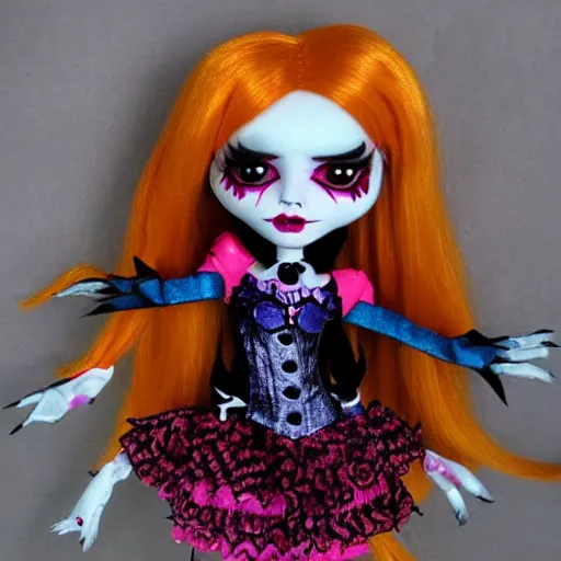Image similar to monster high haunt couture doll, hd, cute,.