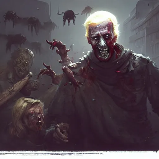 Image similar to zombie joe biden geog darrow greg rutkowski