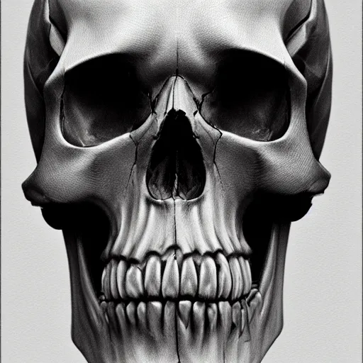 Prompt: deformed skull parts, 8k, hyper realism