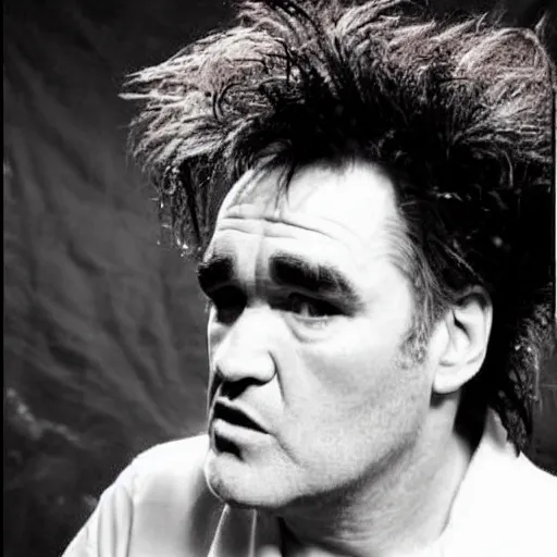 Prompt: morrissey mixed with robert smith