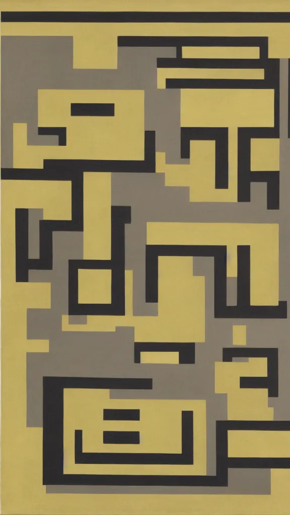 Prompt: a dream, by josef albers