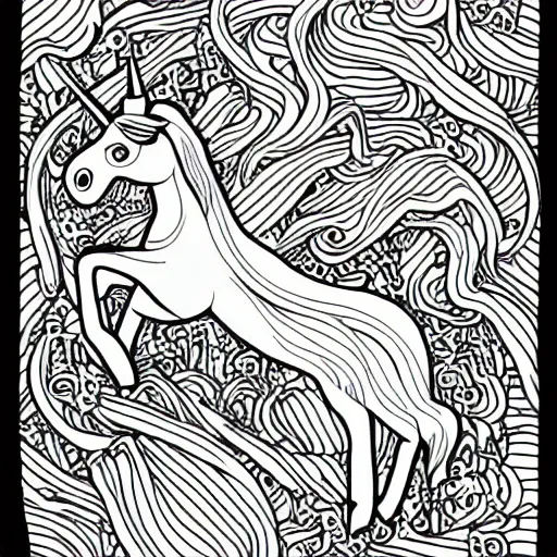 Unicorn - coloring kit - large – Underscore Art