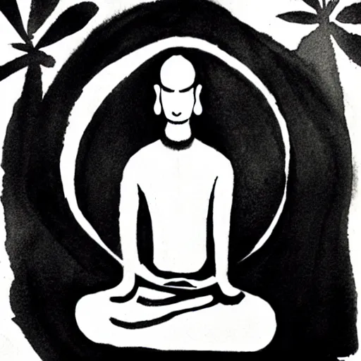 Image similar to zen, ink