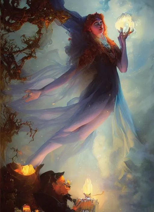 Image similar to the witch of frost by alex flores and vladimir volegov and alexander averin and delphin enjolras and daniel f. gerhartz