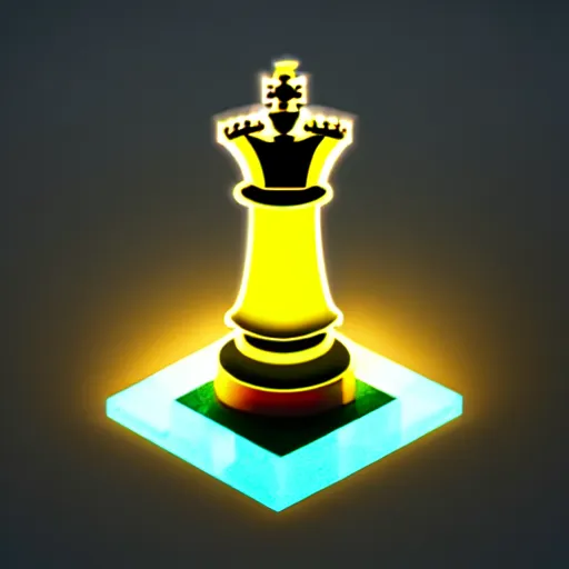 Prompt: vintage instamatic photo of a queen chess piece made of led lights, Puddles, Isometric 3D Fantasy, smooth 3D Illustration, Cinematic Matte Painting, soft render,