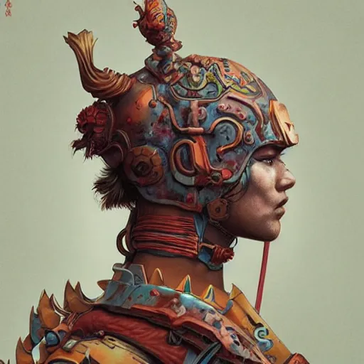 Image similar to hyperrealistic photography of holy warrior in the style of Jin Kagetsu, James Jean and wlop, highly detailed, sharp focus, rich deep colors, intricate concept art, digital painting, ambient lighting, 4k, artstation