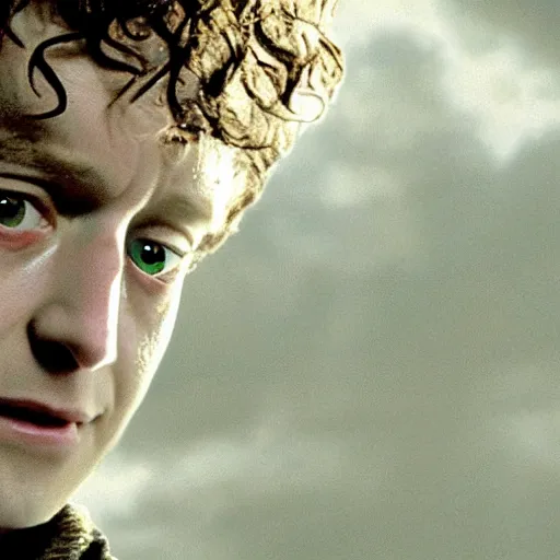 Image similar to still of frodo baggins in a harry potter movie