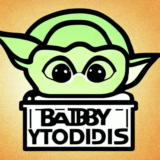 Image similar to baby yoda icon, trending on logopond