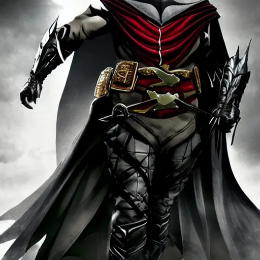 Image similar to batman as ezio auditore