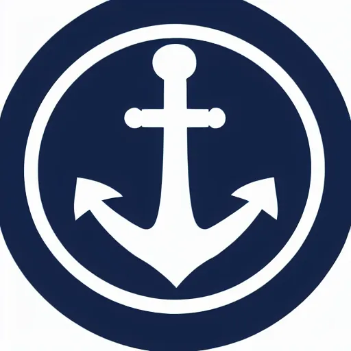 Prompt: vector symbol of an anchor