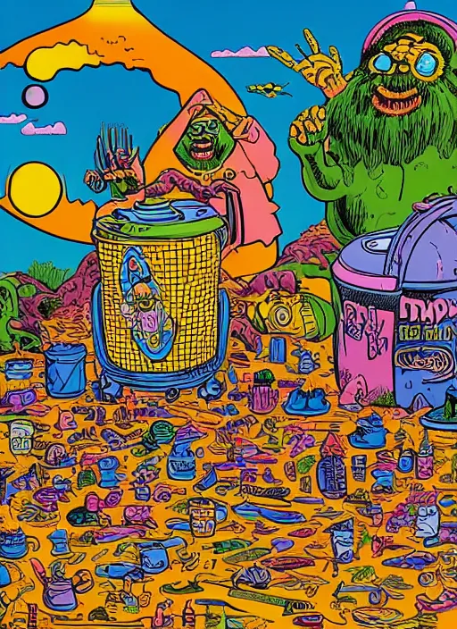 Image similar to dramatic color photo of dadcore occult wizards on vacation by basil wolverton by robert crumb by william eggleston in the style of a garbage pail kids card, play - doh, ultra realistic, concept art