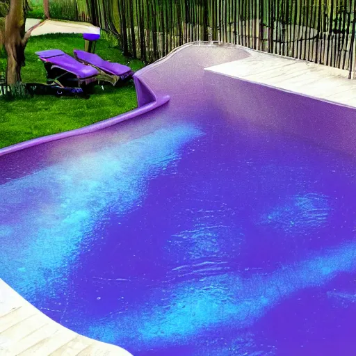 Image similar to a swimming pool of purple water