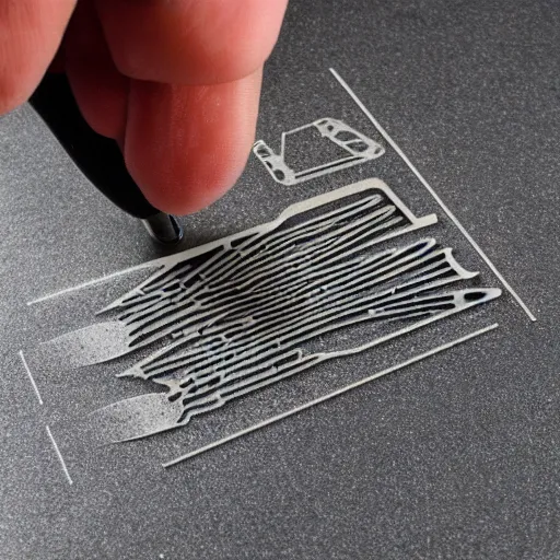 Image similar to laser cutting fingers off detailed