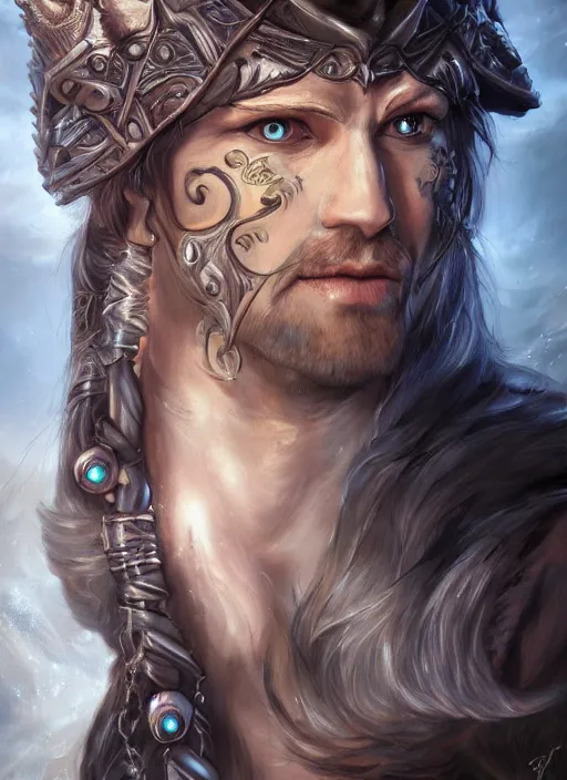 Prompt: a higly detailed airbrush portrait painting of a fantasy character, fantasy portrait, pinterest, baldur's gate, dynamic lighting, ambient lighting, deviantart