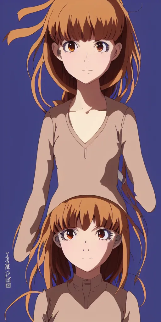 Image similar to anime art full body portrait character nausicaa concept art, anime key visual of elegant young female, brown hair and large eyes, finely detailed perfect face delicate features directed gaze, sunset in a valley, trending on pixiv fanbox, studio ghibli, extremely high quality artwork by kushart krenz cute sparkling eyes