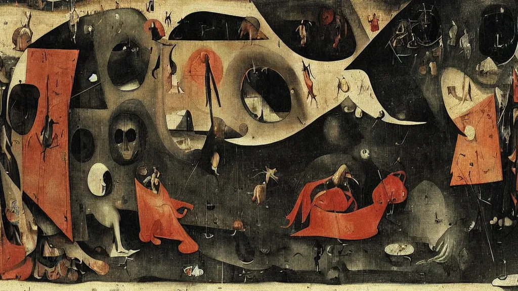 Prompt: a beauty is a virus television show, dreamy painting of coronavirus, dark, sinister, detailed scientific epidemology contagion math graph, R-number, art by Hieronymous Bosch