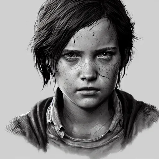 Prompt: abby from the last of us, character portrait, concept art, intricate details, highly detailed by greg rutkowski, michael whelan and gustave done