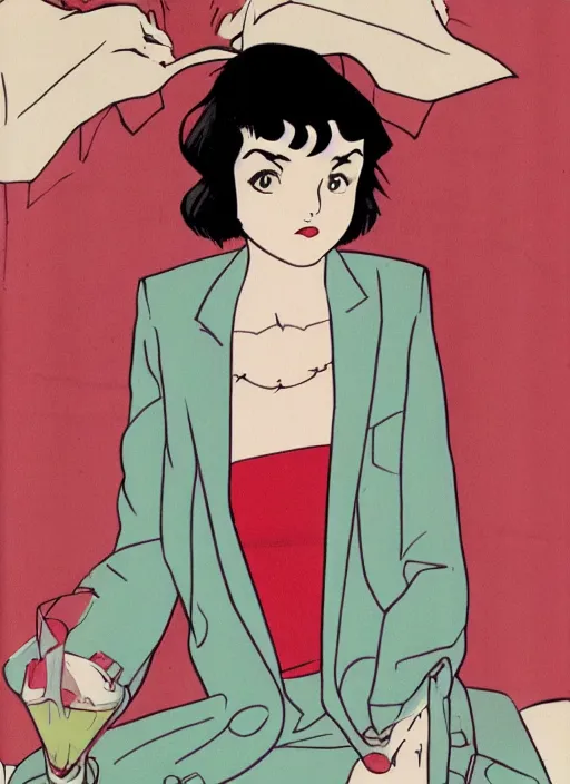 Image similar to Twin Peaks Audrey Horne character by Rumiko Takahashi