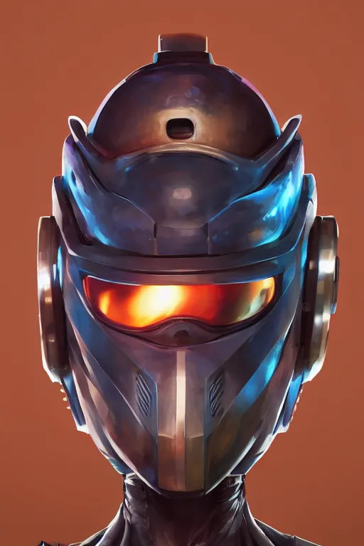 Image similar to epic mask helmet robot ninja portrait stylized as fornite style game design fanart by concept artist gervasio canda, behance hd by jesper ejsing, by rhads, makoto shinkai and lois van baarle, ilya kuvshinov, rossdraws global illumination radiating a glowing aura global illumination ray tracing hdr render in unreal engine 5