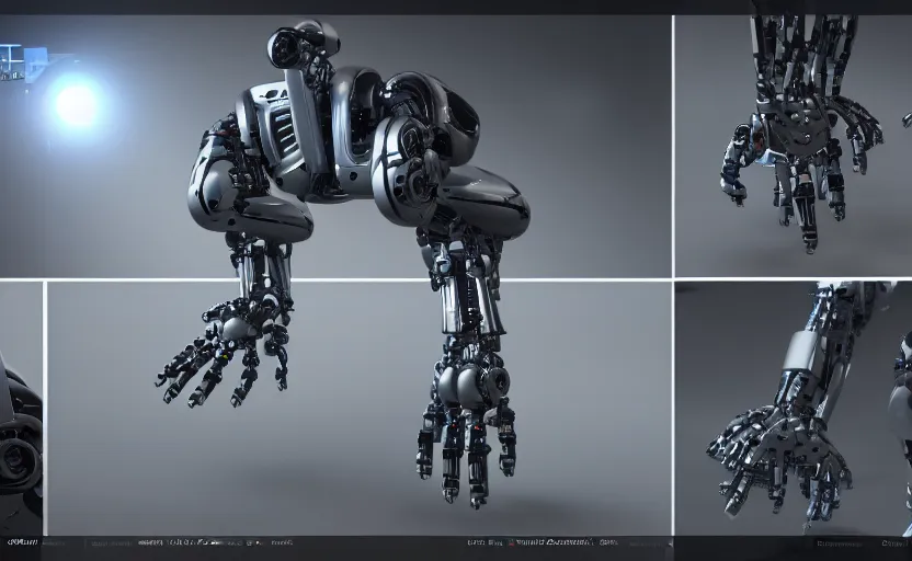 Image similar to highly detailed futuristic robotic machine, 8 k render, natural light, sharp, unreal engine