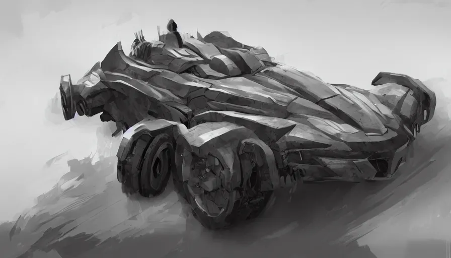 Image similar to vehicle design by jama jurabaev, trending on artstation, high quality, brush stroke, for aaa game