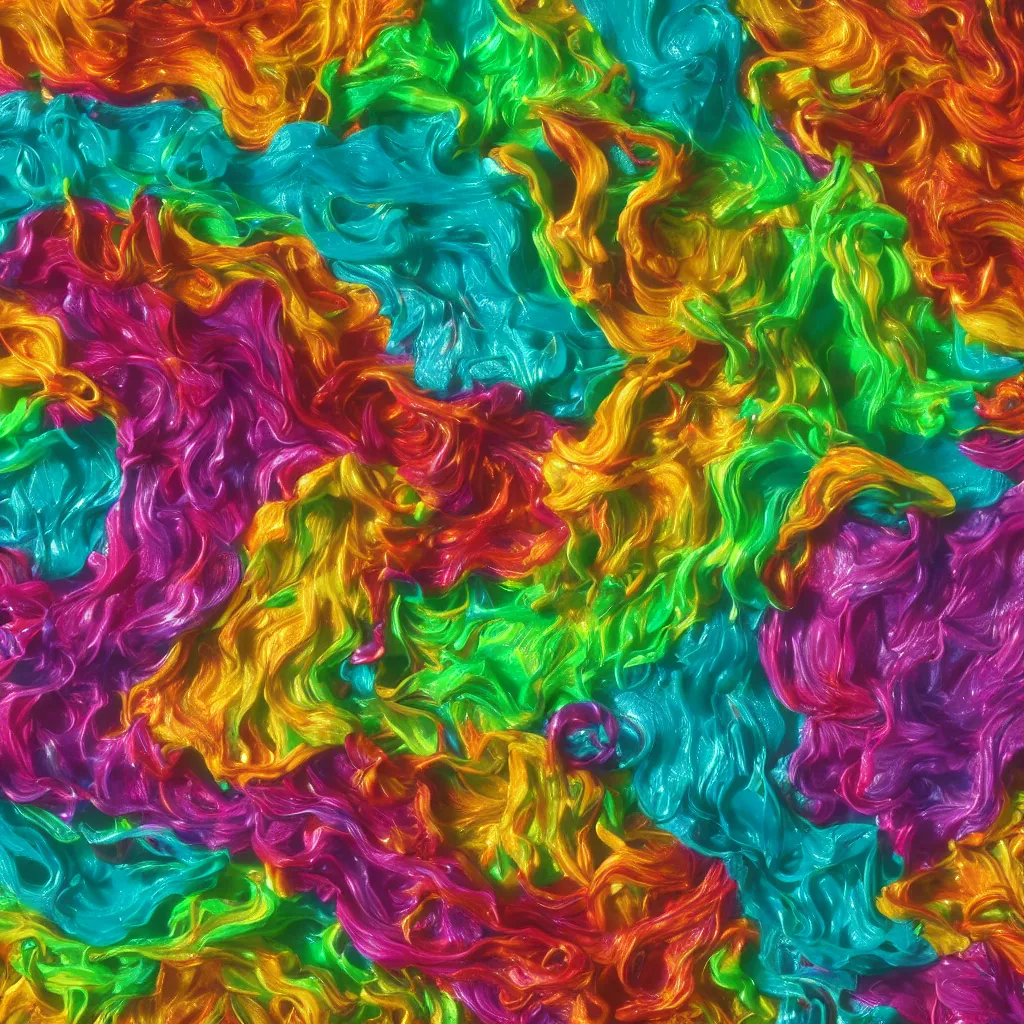 Image similar to painful pleasures by lynda benglis, octane render, colorful, 4 k, 8 k