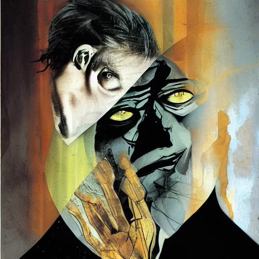 Image similar to no fears, okay one fear, by Dave McKean