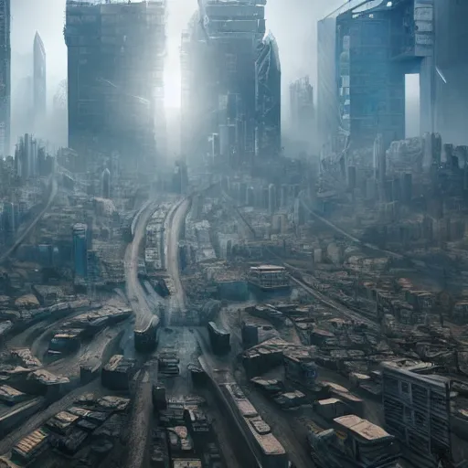 Prompt: dystopian sao paulo, 8 k, art by petter steen and daniel dociu and david edwards
