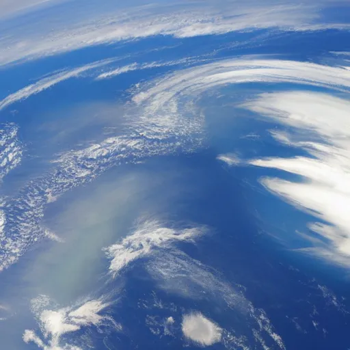 Image similar to cloud formation in the south indian ocean. photo taken by an astronaut aboard the iss