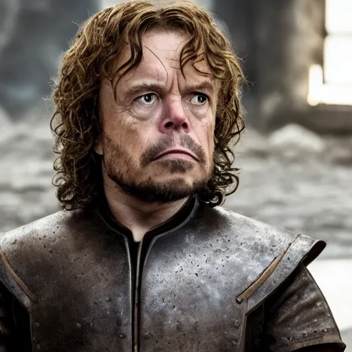 Image similar to Elon Musk as Tyrion Lannister, still from Game of Thrones, tv show, detailed, 4K