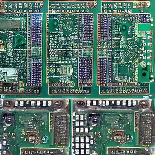 Image similar to gps navigation inside a pcb with installed components