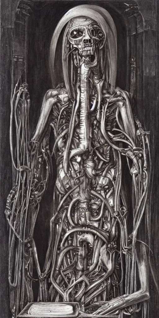 Image similar to st. peter, h. r. giger