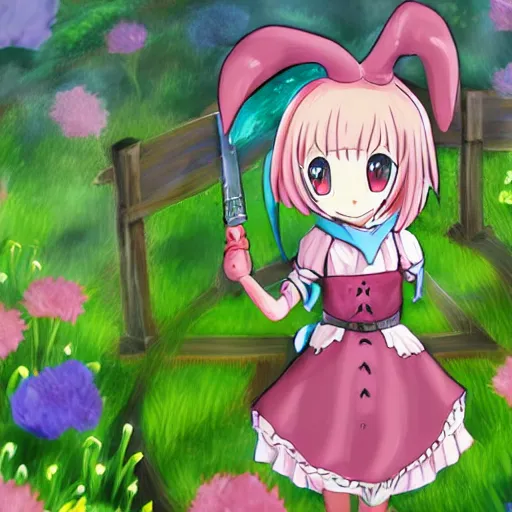 Prompt: 3d female character, from the game Rune Factory, art style hand painted anime, female, fantasy, Nintendo Switch, colorful, Little Bo Peep, Spring, sheep, forest