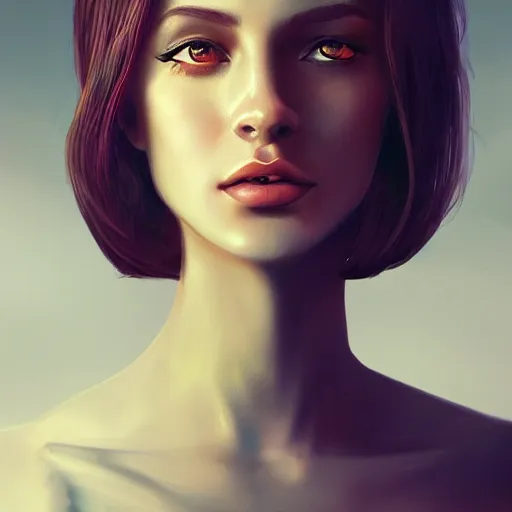 Image similar to Beautiful woman portrait, detailed illustration, dynamic lights, 8k, digital art, by yasar vurdem, Trending on artstation